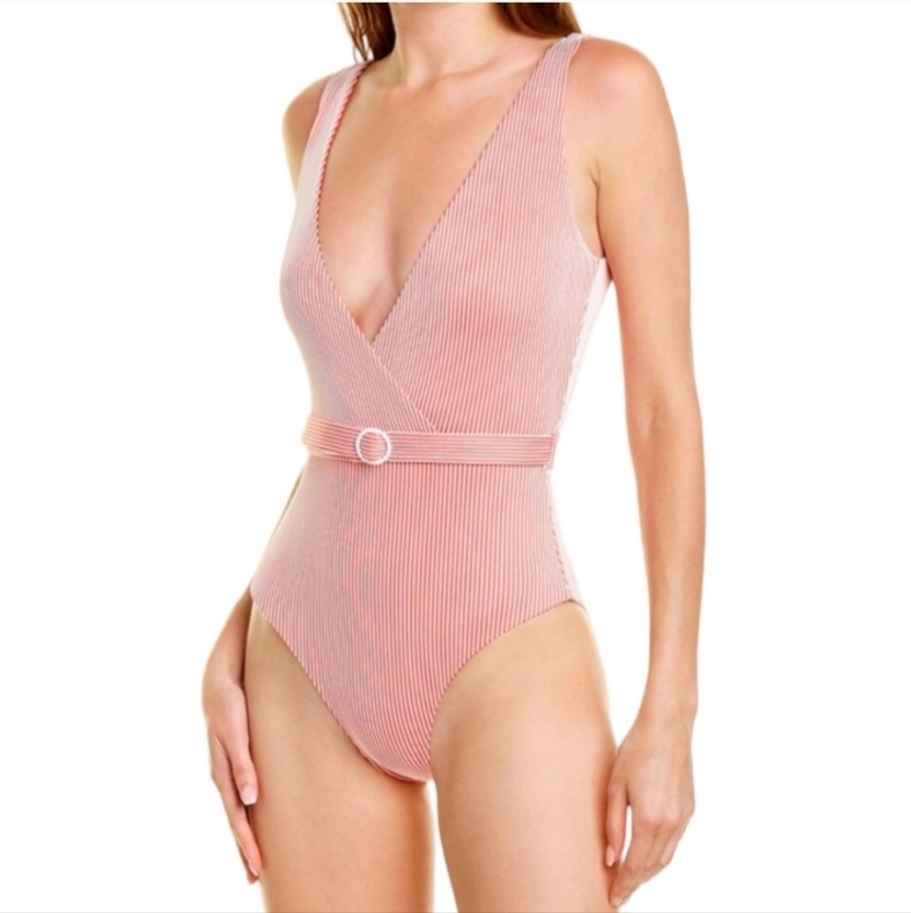 NWT Onia Michelle Striped one piece swimsuit